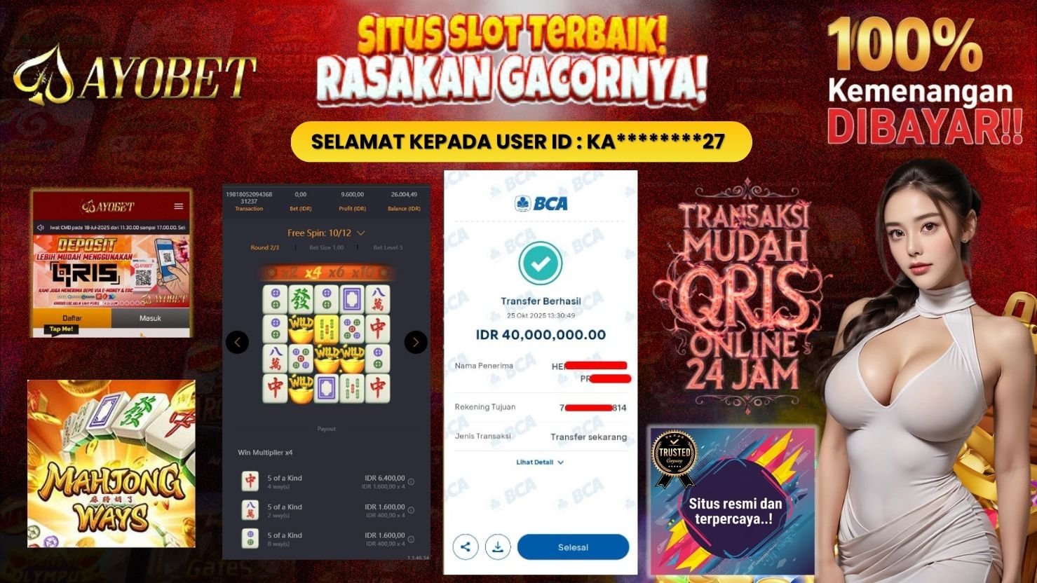 AYOBET JACKPOT SLOT MAHJONG WAYS